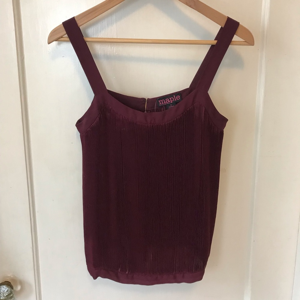 ANTHROPOLOGIE: Maple Pleats Abounding Blouse